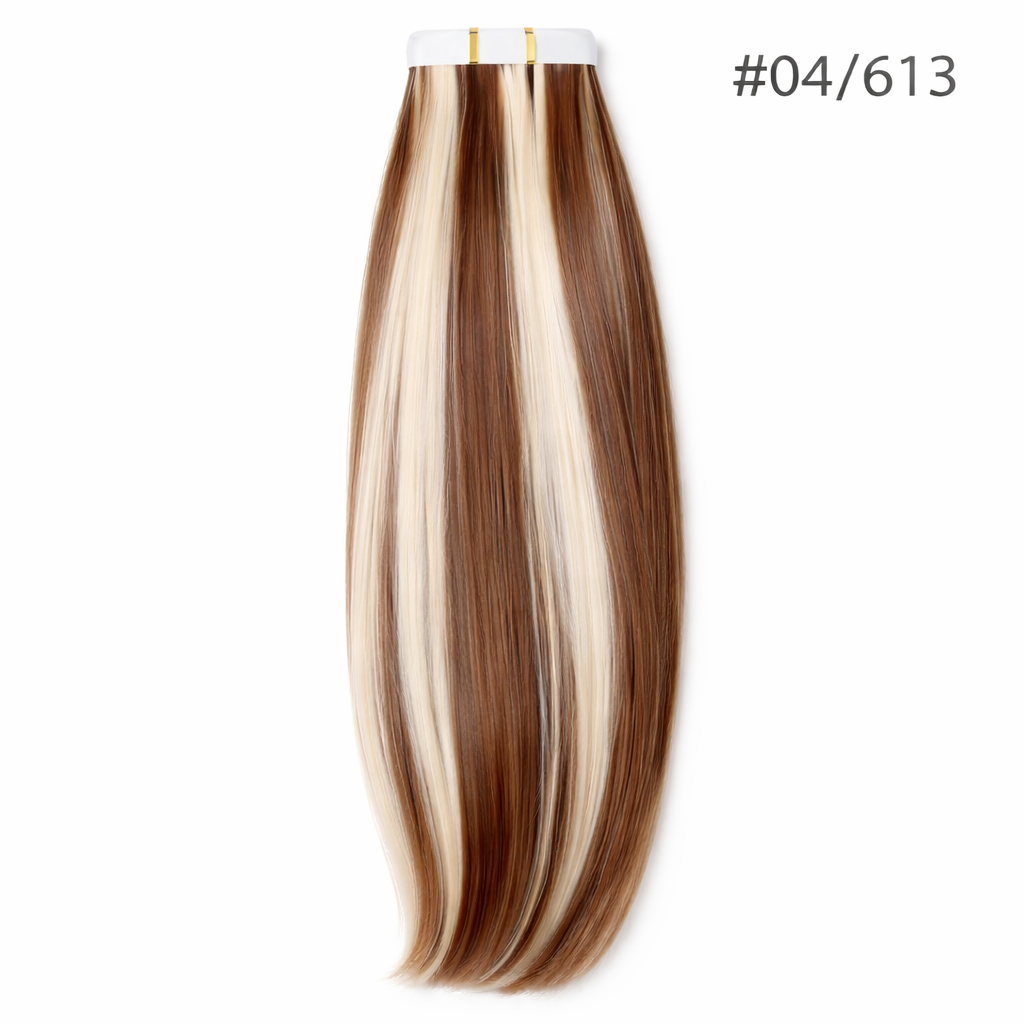 16" PU Nano Hair Extensions – Human Hair (20 Pieces)