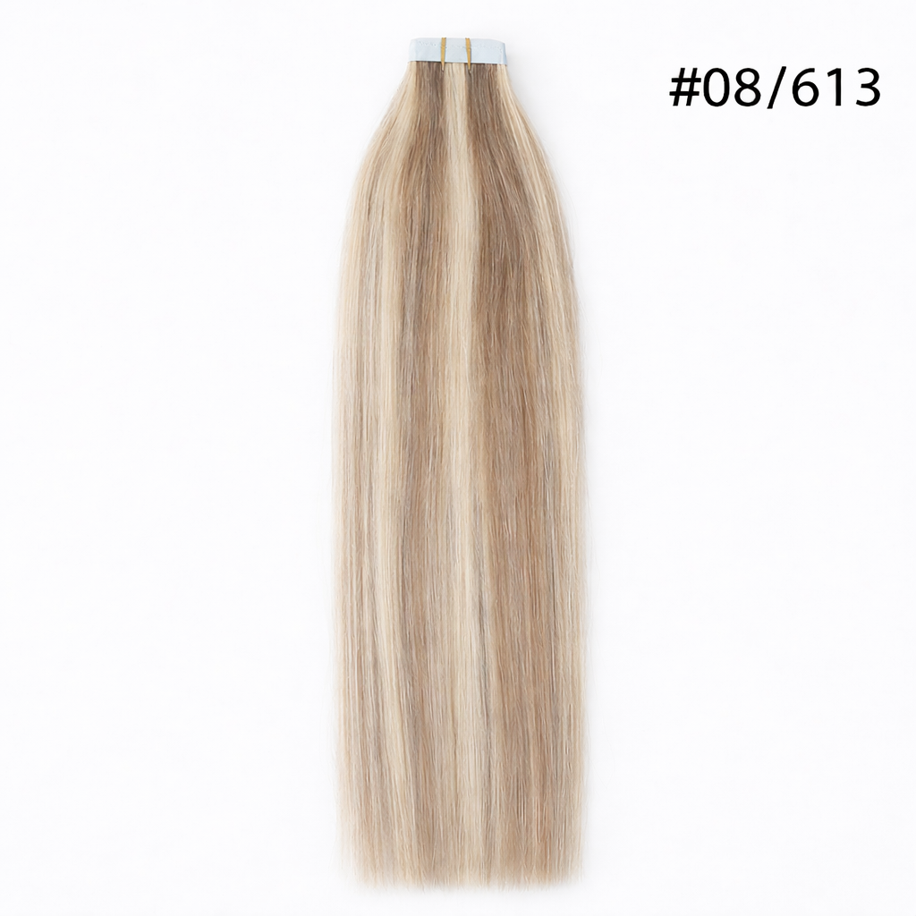 16" PU Nano Hair Extensions – Human Hair (20 Pieces)