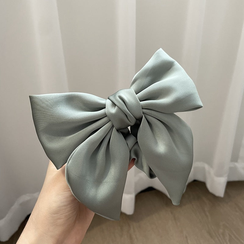 Satin Bow Hair Clip – French Style