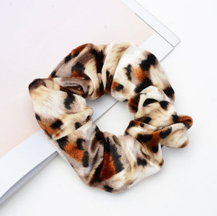 Vintage Leopard Hair Scrunchie