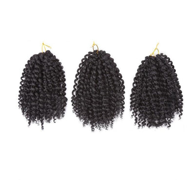 Crochet-Style Wig with Hair Extensions