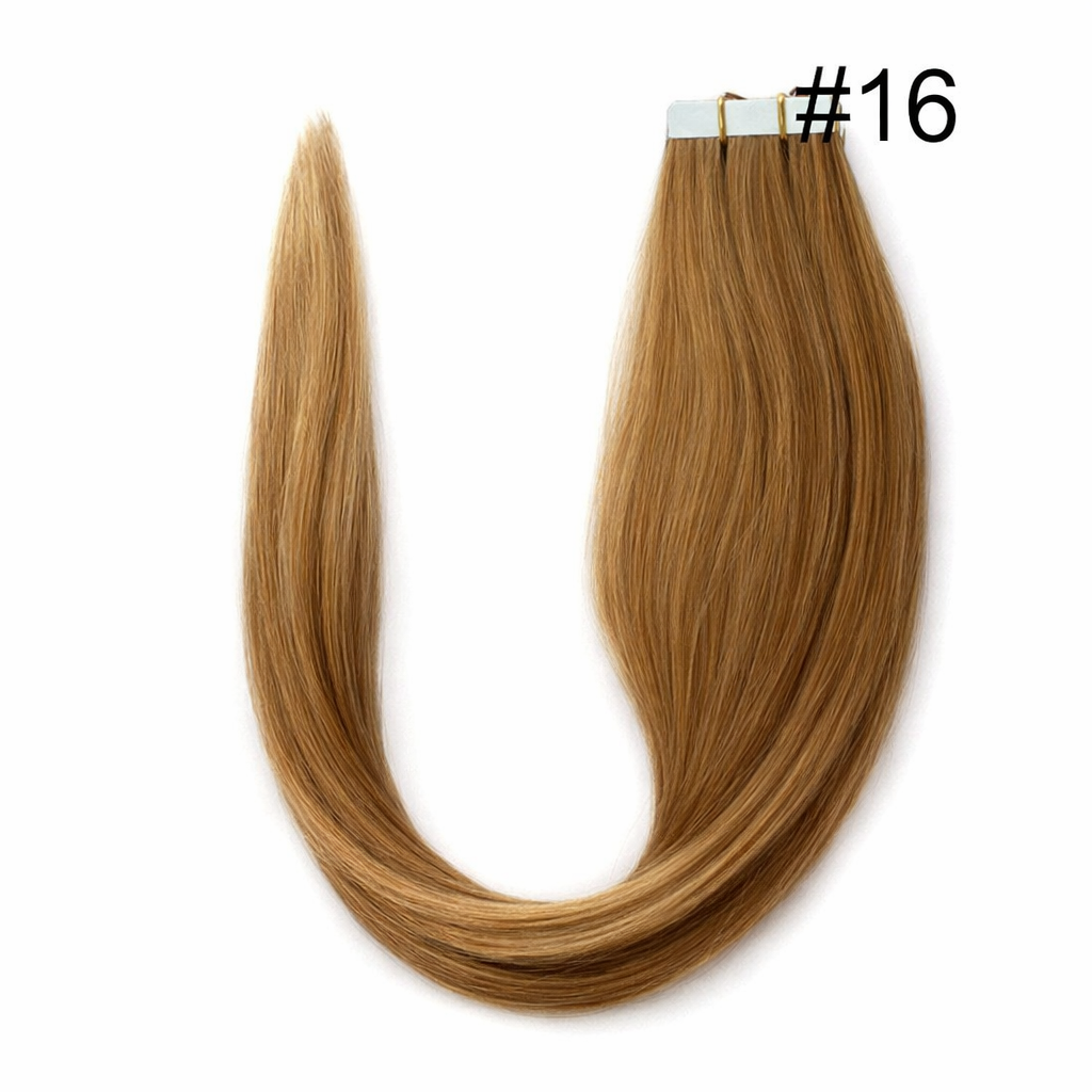 16" PU Nano Hair Extensions – Human Hair (20 Pieces)