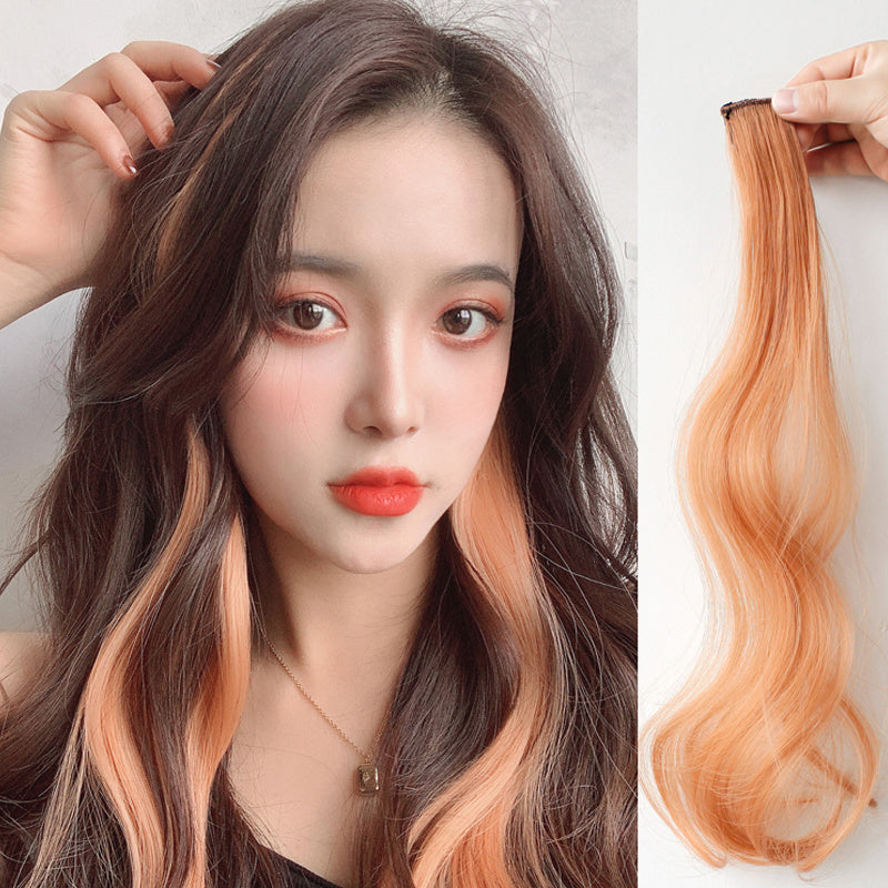 Curly Highlight Wig with Ear Tuck Design