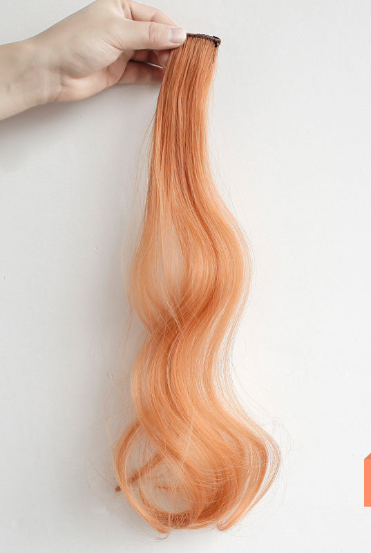 Curly Highlight Wig with Ear Tuck Design