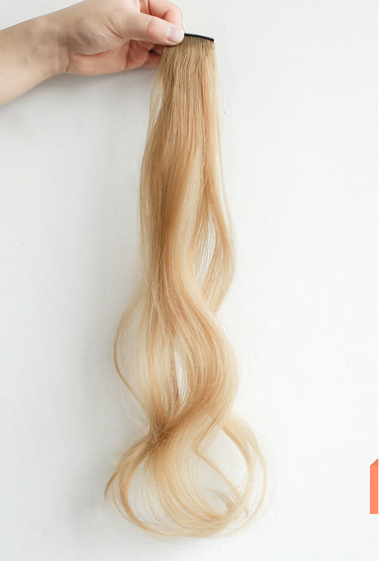 Curly Highlight Wig with Ear Tuck Design