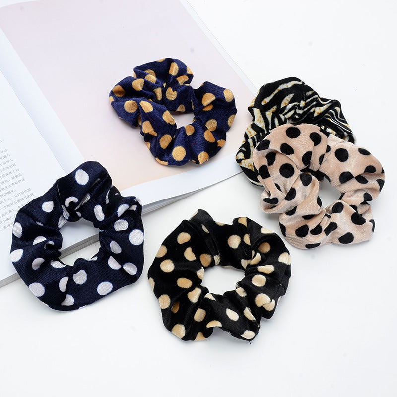 Vintage Leopard Hair Scrunchie