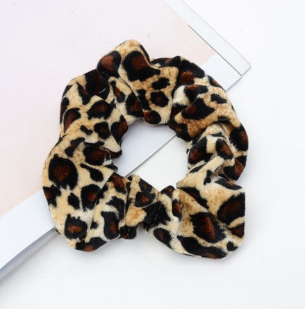 Vintage Leopard Hair Scrunchie
