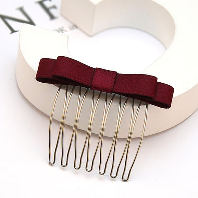 Decorative Bow Hair Clip Comb