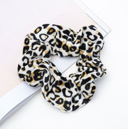Vintage Leopard Hair Scrunchie