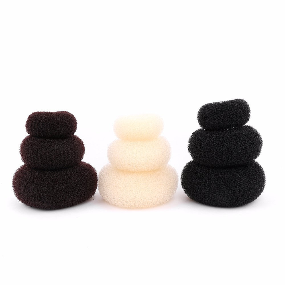 Donut-Style Hair Barrette - 3 piece