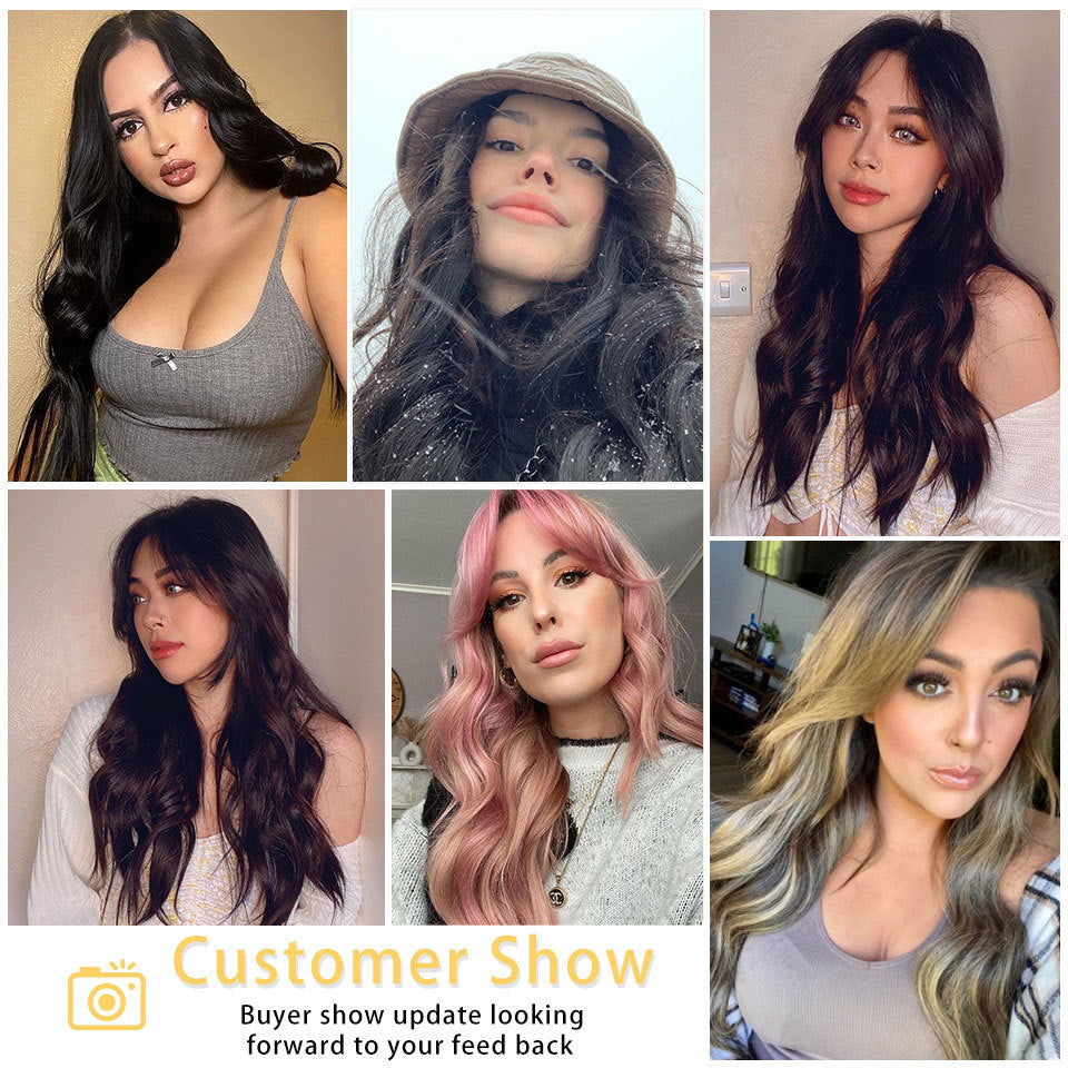 Long Water Ripple Wig – 4-Piece Extension Set