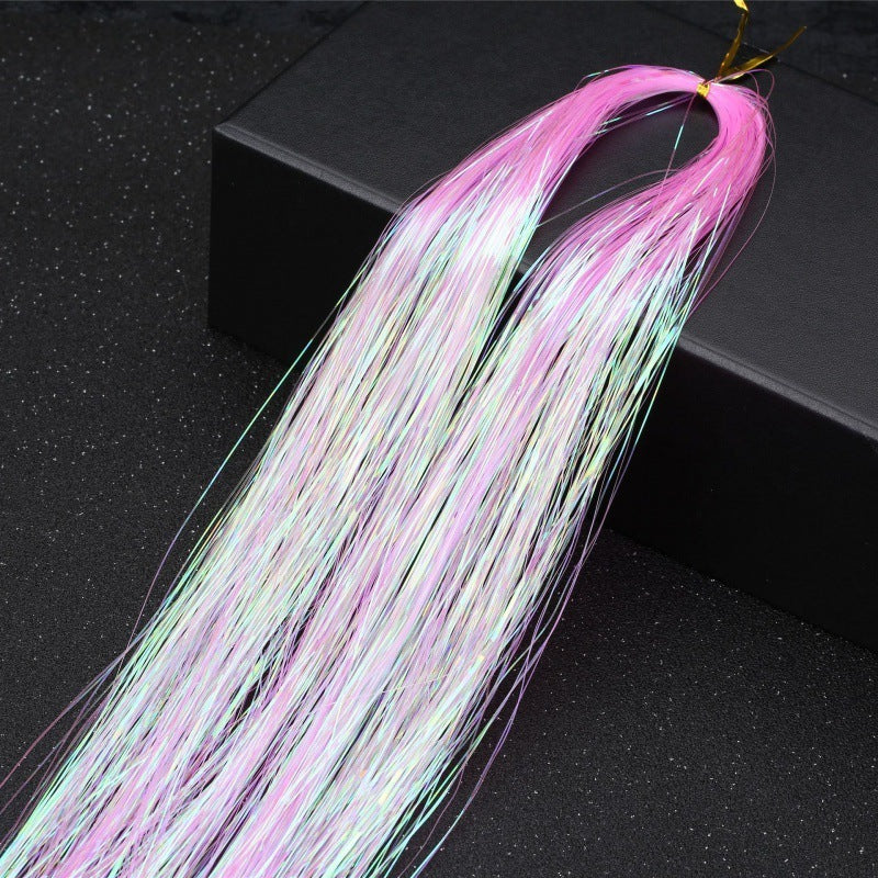 Sparkly Hair Tinsel Extensions – 100 Strands