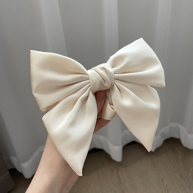 Satin Bow Hair Clip – French Style
