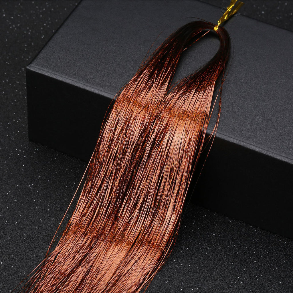Sparkly Hair Tinsel Extensions – 100 Strands