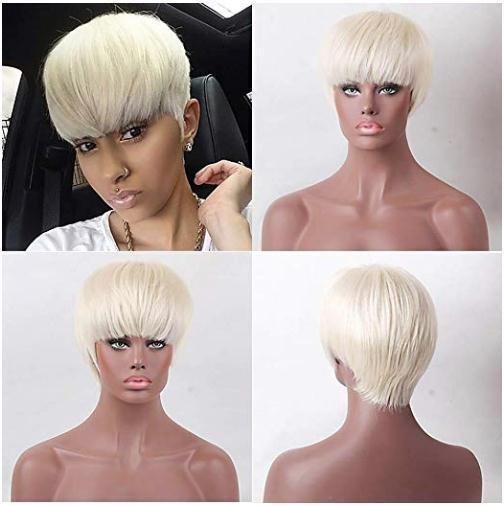 Pixie Cut Short Wig – Synthetic Hair
