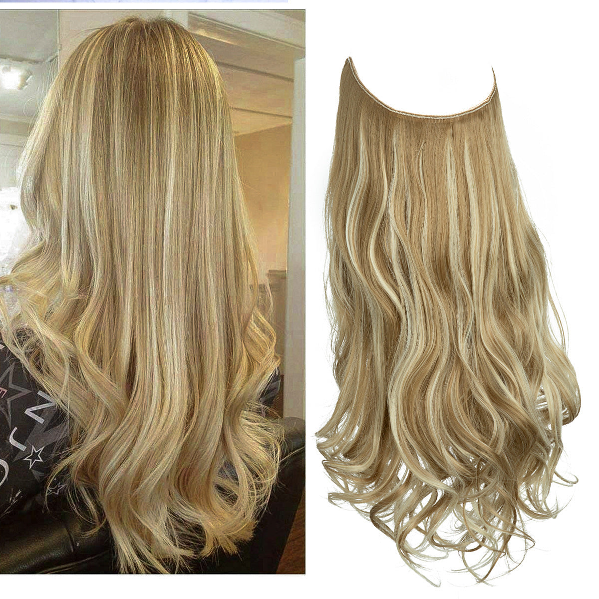 Long Curly Synthetic Wig – Matte High-Temp Fiber