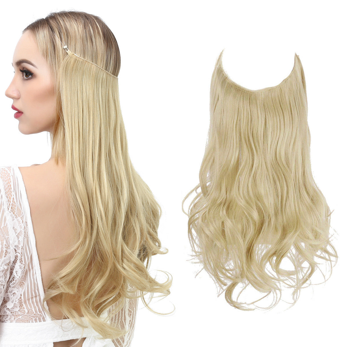 Long Curly Synthetic Wig – Matte Heat-Resistant Fiber
