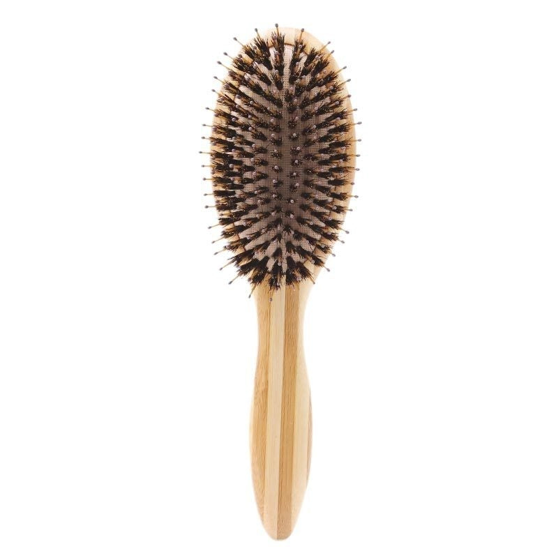 Wild Boar Bristle Hair Brush Cleaning Brush Airbag Straight Hair