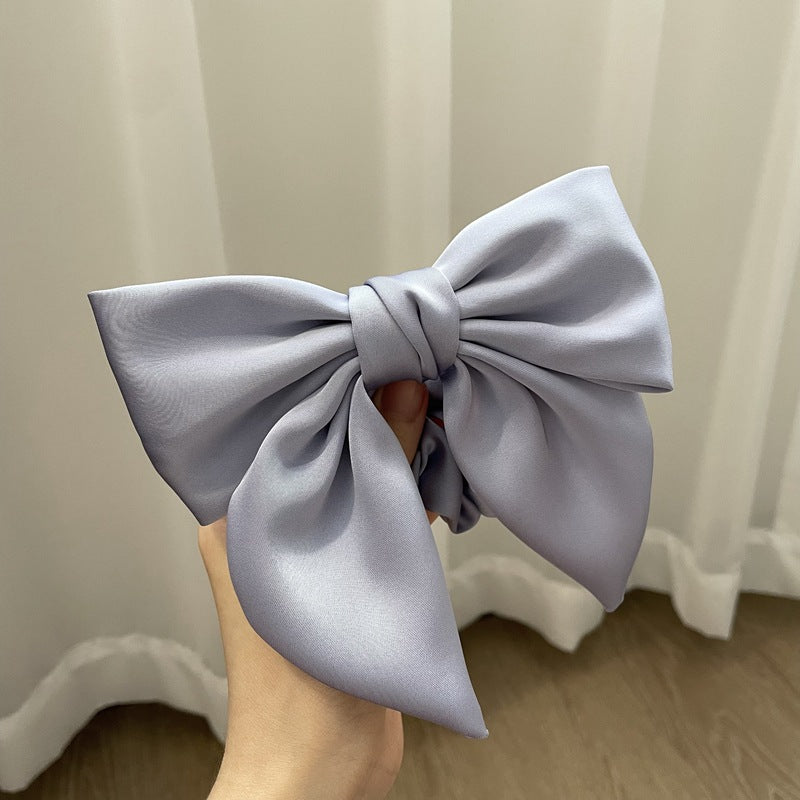 Satin Bow Hair Clip – French Style