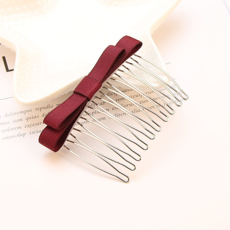 Decorative Bow Hair Clip Comb
