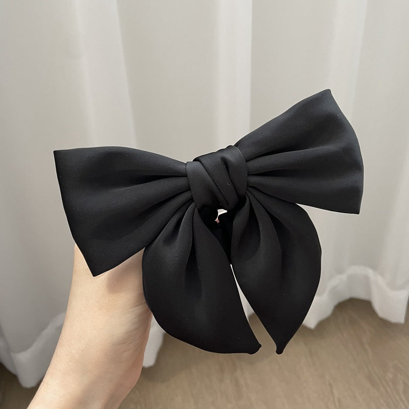Satin Bow Hair Clip – French Style
