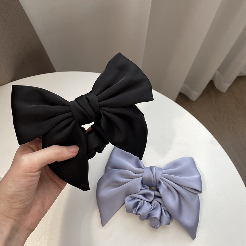 Satin Bow Hair Clip – French Style