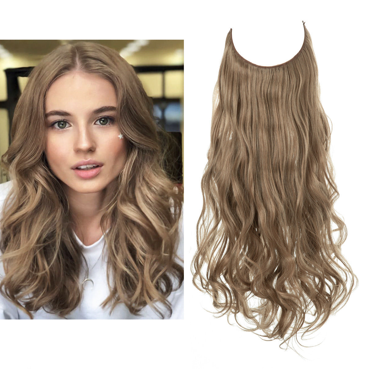 Long Curly Synthetic Wig – Matte High-Temp Fiber