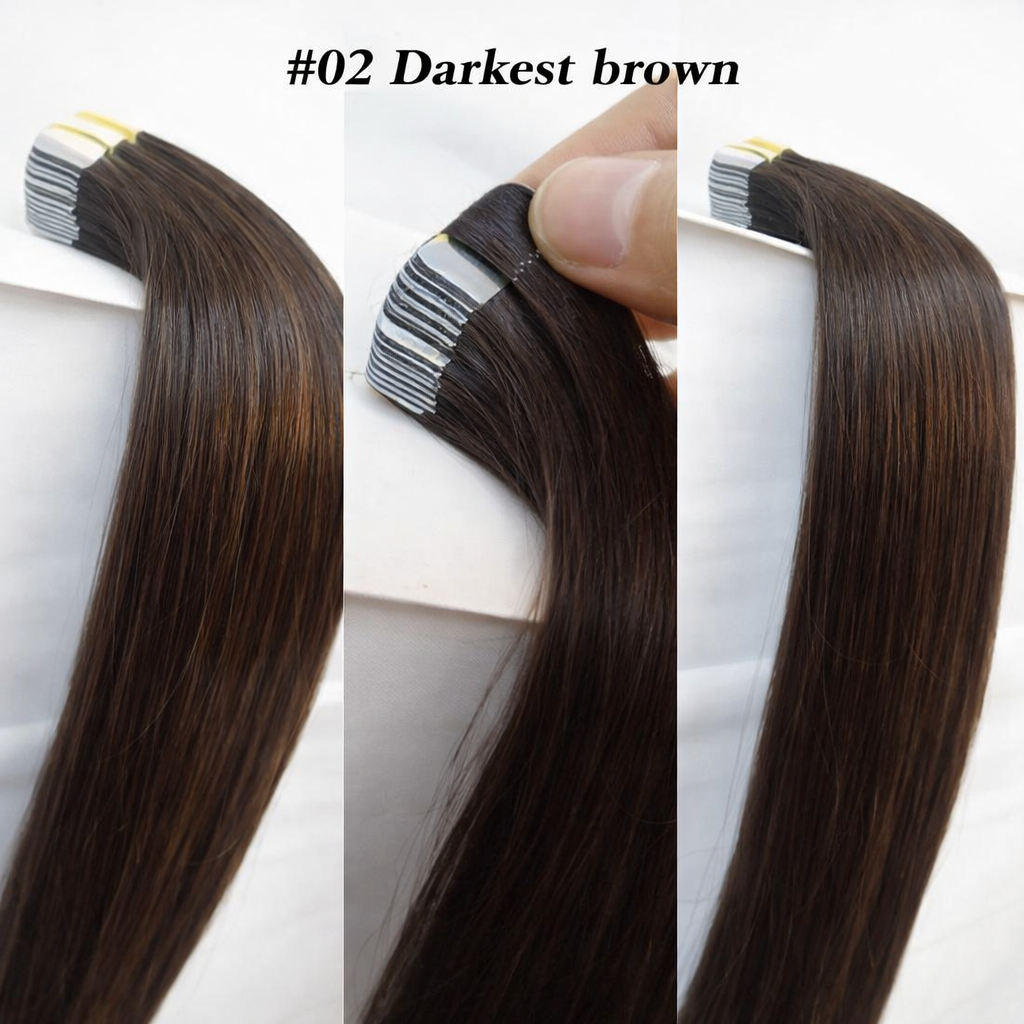 16" PU Nano Hair Extensions – Human Hair (20 Pieces)