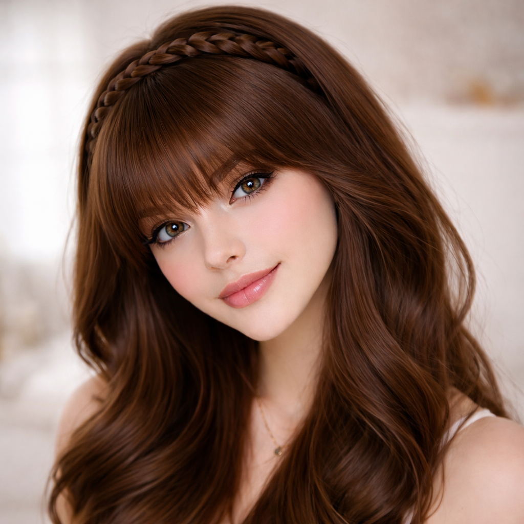 Bangs Wig for Women – Natural Look
