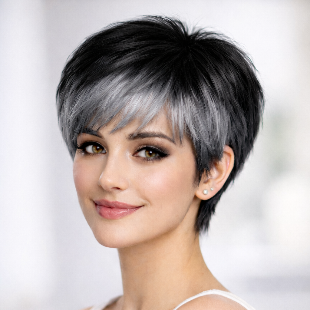 Pixie Cut Short Wig – Synthetic Hair