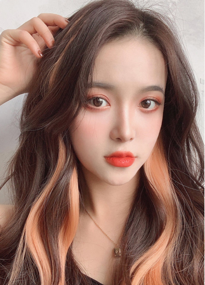 Wavy Highlight Hair Extension- one piece