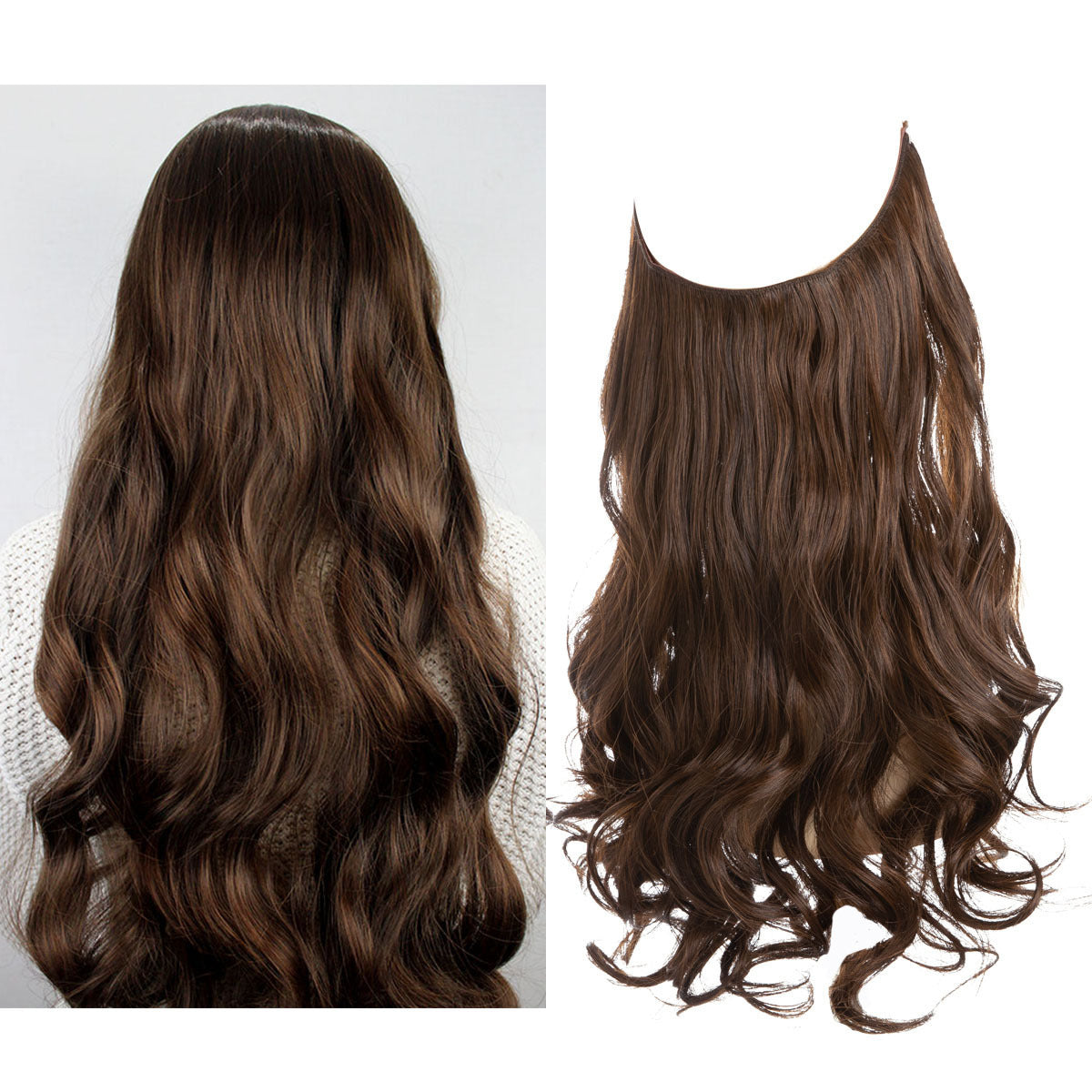 Long Curly Synthetic Wig – Matte Heat-Resistant Fiber