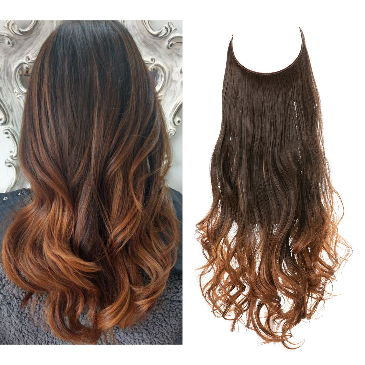 Long Curly Synthetic Wig – Matte High-Temp Fiber