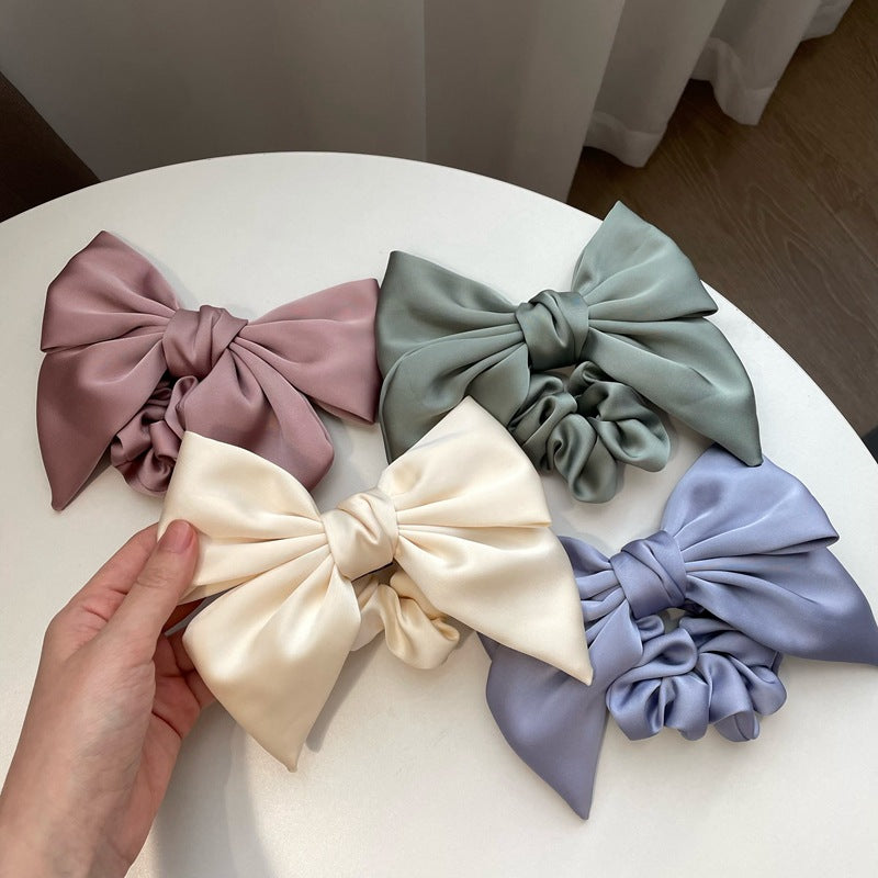 Satin Bow Hair Clip – French Style