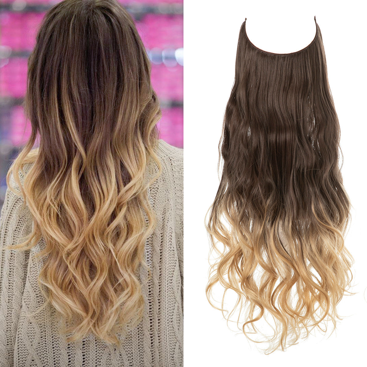 Long Curly Synthetic Wig – Matte High-Temp Fiber