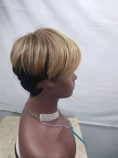 Pixie Cut Short Wig – Synthetic Hair