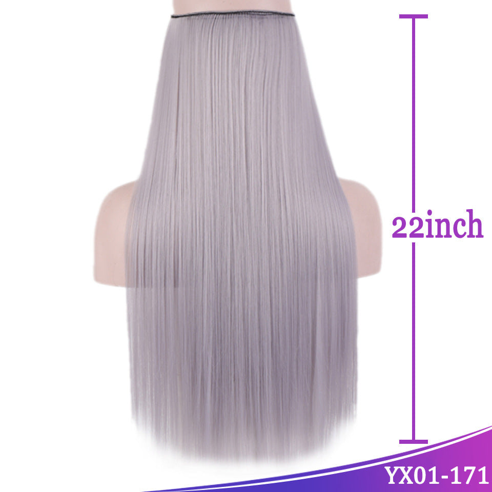 Fish Line Hair Weft – Seamless One-Piece Straight Extensions