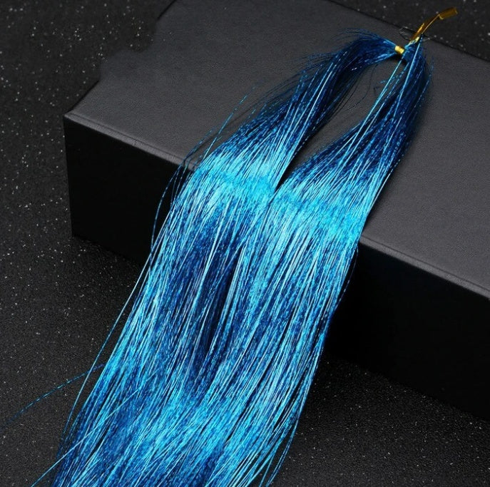 Sparkly Hair Tinsel Extensions – 100 Strands