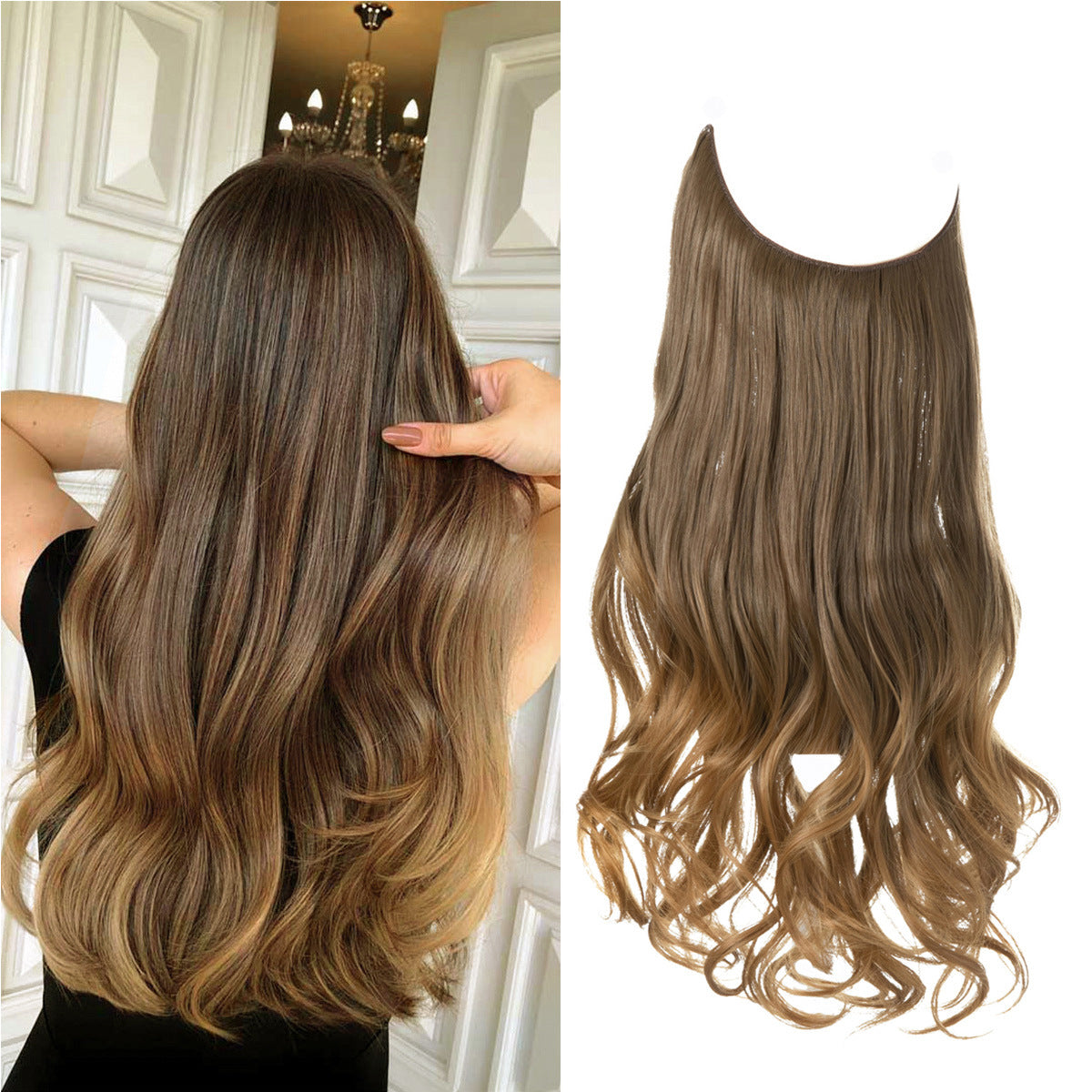 Long Curly Synthetic Wig – Matte High-Temp Fiber